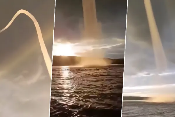 Golden Waterspout Russia's Mesmerizing 'River to Heaven'